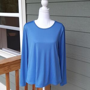 Vicki Wayne Womens PS Blue Top